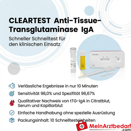 Cleartest® tTG-IgA sneltest 10 stuks