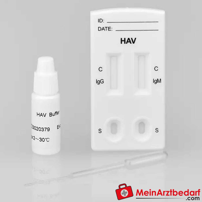 Cleartest® HAV IgG/IgM Test rapide de dépistage de l'hépatite A, 10 pièces