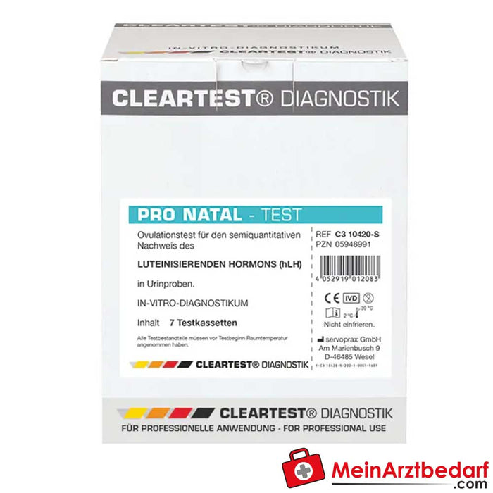 Test de ovulación Cleartest® Pro Natal, 7 uds.