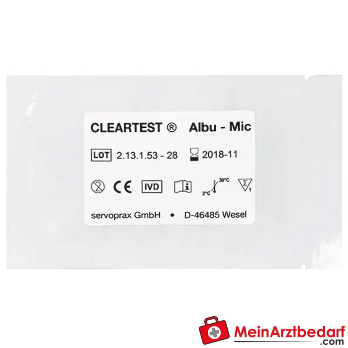 Strisce per il test della funzionalità renale Cleartest® Albu-Mic