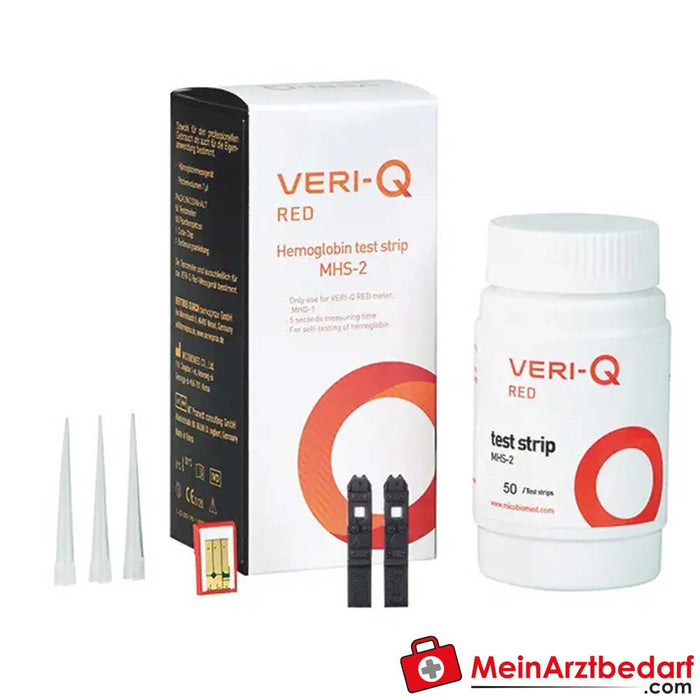 Acessórios Veri-Q-Red para medidor de hemoglobina