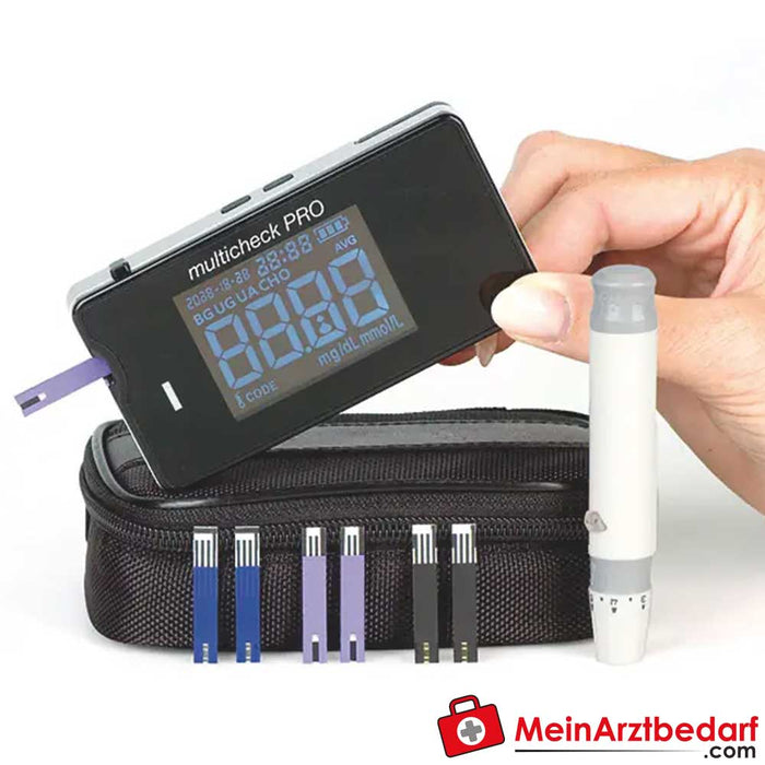 Aparelho de medição tripla Lifetouch Multicheck PRO (glucose no sangue, colesterol e ácido úrico)