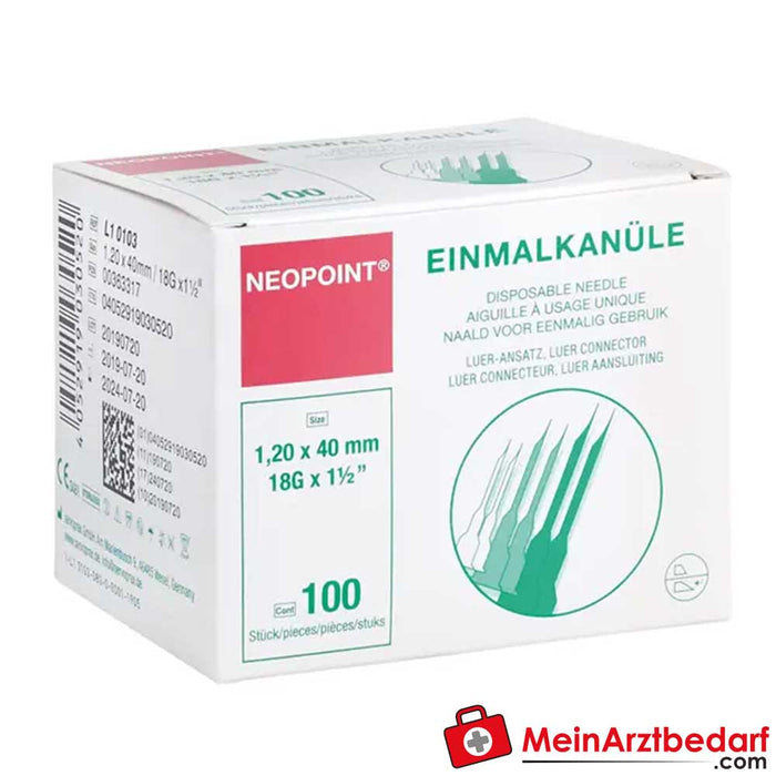 Neopoint disposable cannulas, 100 pcs.