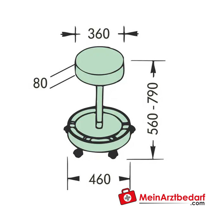 Asiento operativo Servoprax 222.1650 / 222.1670