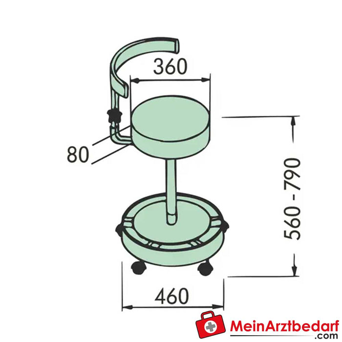 Servoprax operating seat 222.1650 / 222.1670