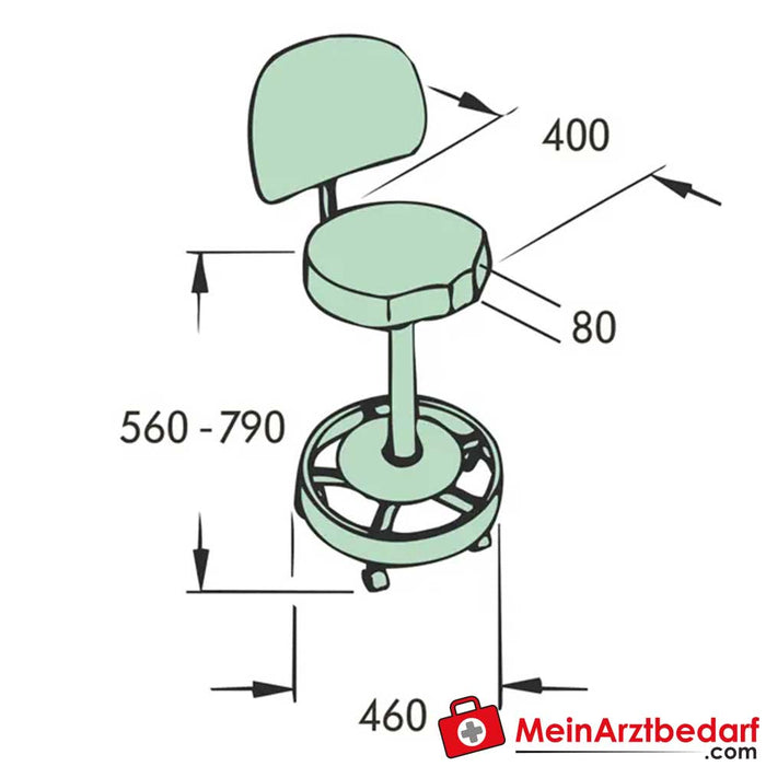 Servoprax operating seat 222.1660 / 222.1680