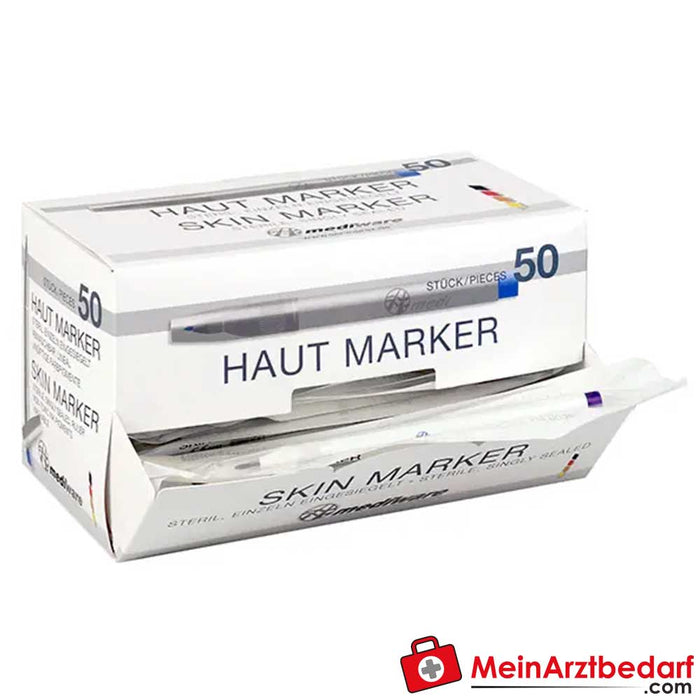 Mediware Hautmarker / Huidmarker, 50 stuks.