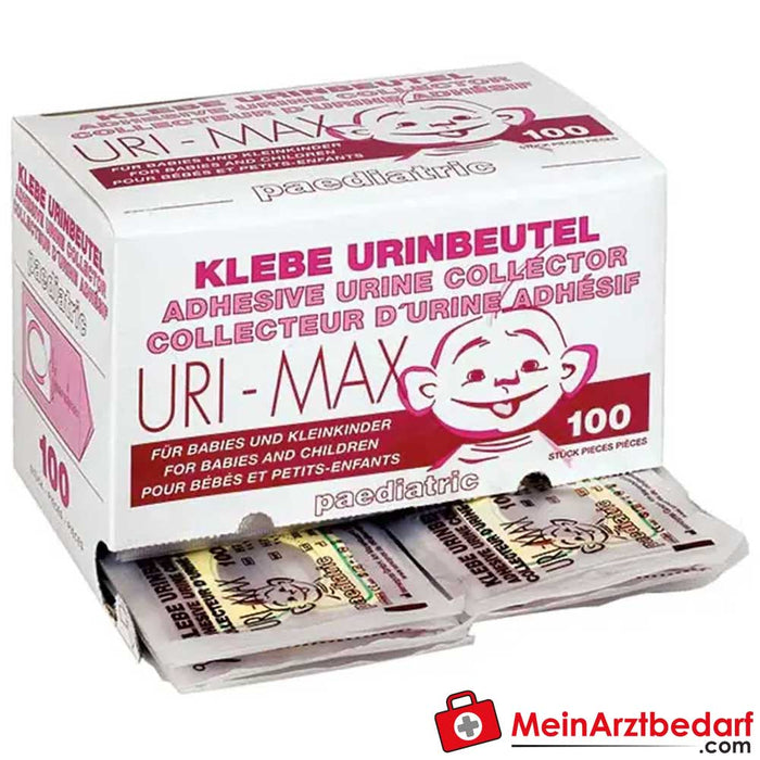 Bolsas de orina URI-MAX para niños, 100 piezas.