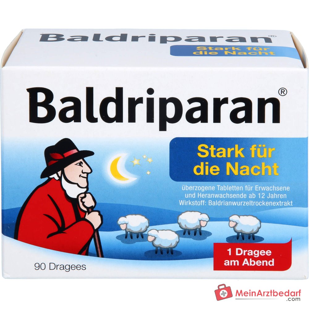Baldriparan Fuerte para la noche 441,35 mg extracto seco de raíz de valeriana comprimidos recubiertos