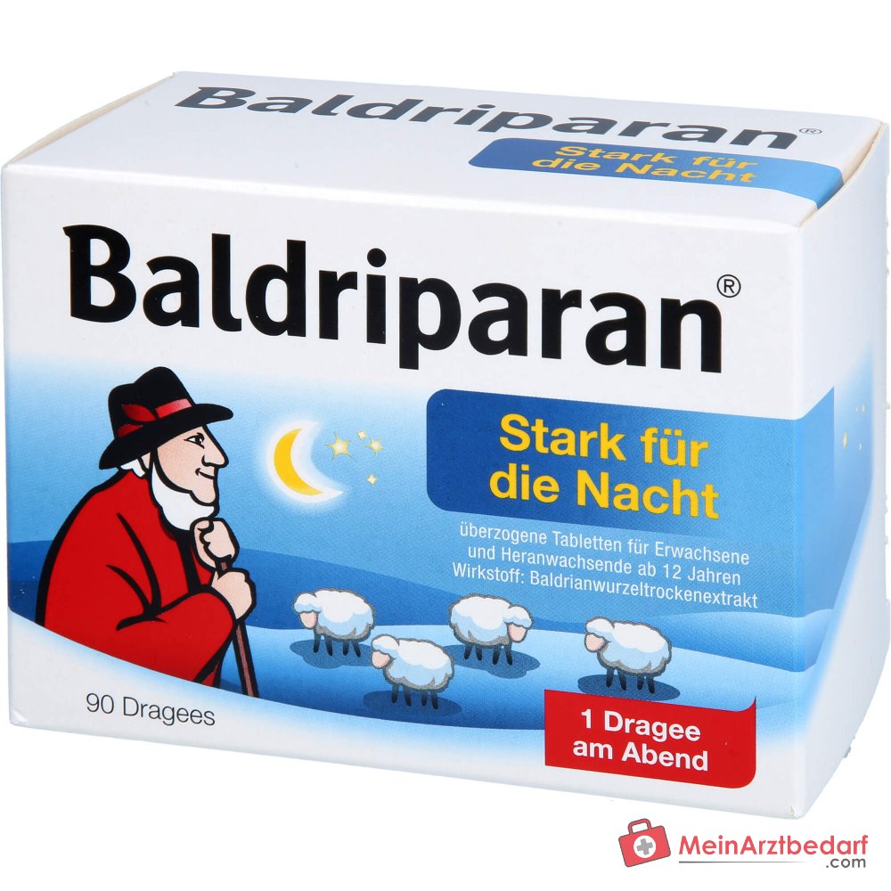 Baldriparan Fuerte para la noche 441,35 mg extracto seco de raíz de valeriana comprimidos recubiertos