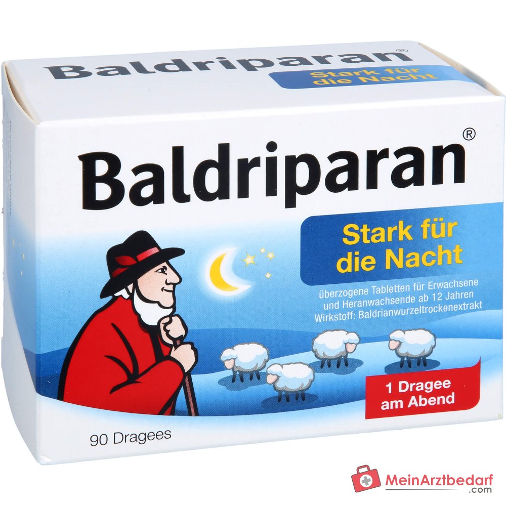 Baldriparan Fuerte para la noche 441,35 mg extracto seco de raíz de valeriana comprimidos recubiertos