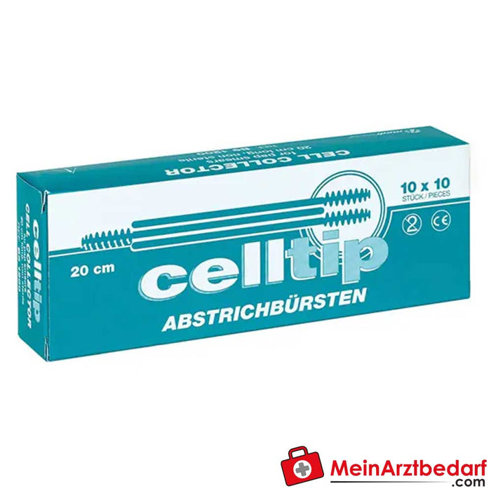 Celltip swab fırçası steril olmayan, 10 x 10 adet.