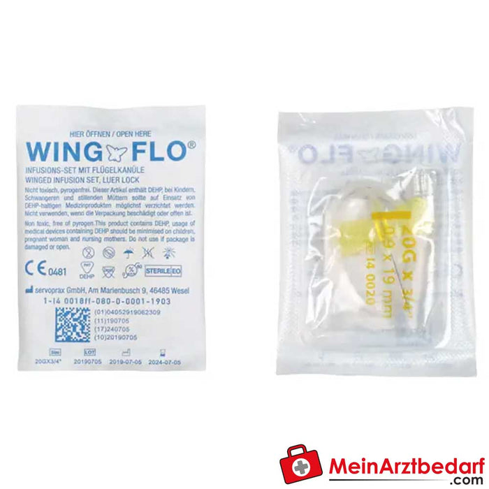 Wing-Flo vleugelcanules 21G, 50 stuks.