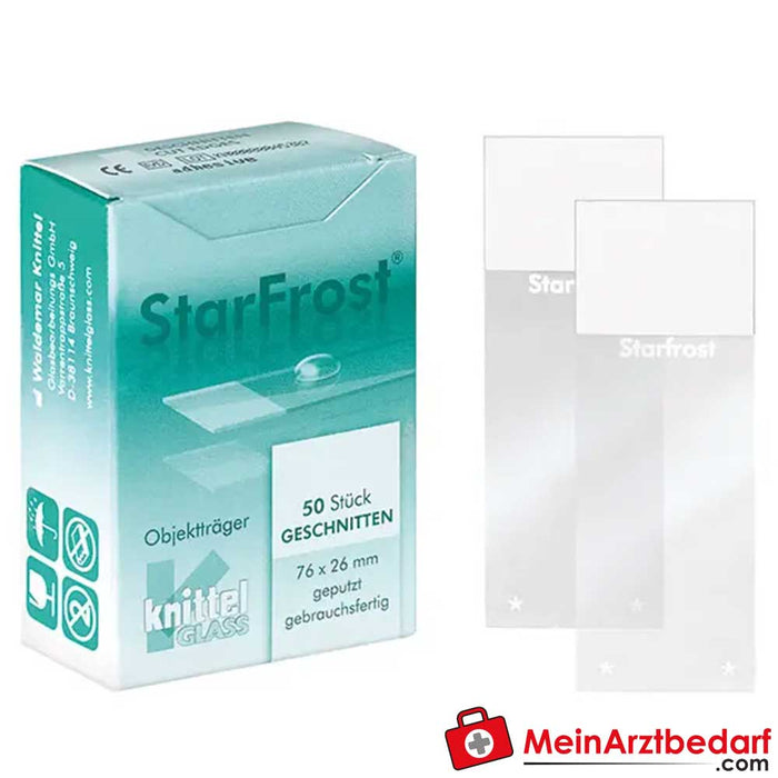 StarFrost Portaobjetos adhesivos con borde mate, 50 unidades.