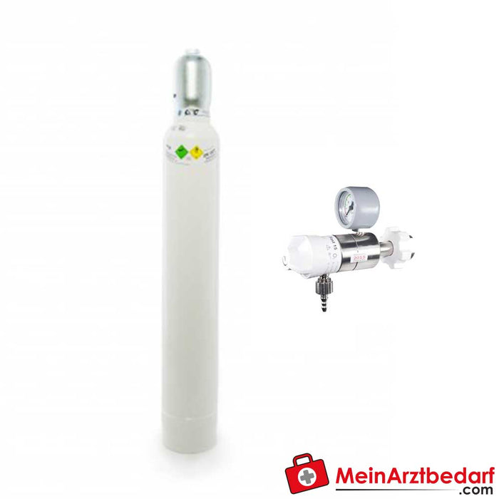 10 liter oxygen cylinder filled with 200 bar medical oxygen