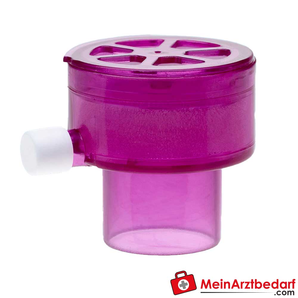 Rüsch SPIRO 710R Sprechventil mit Sauerstoffnippel, lila.