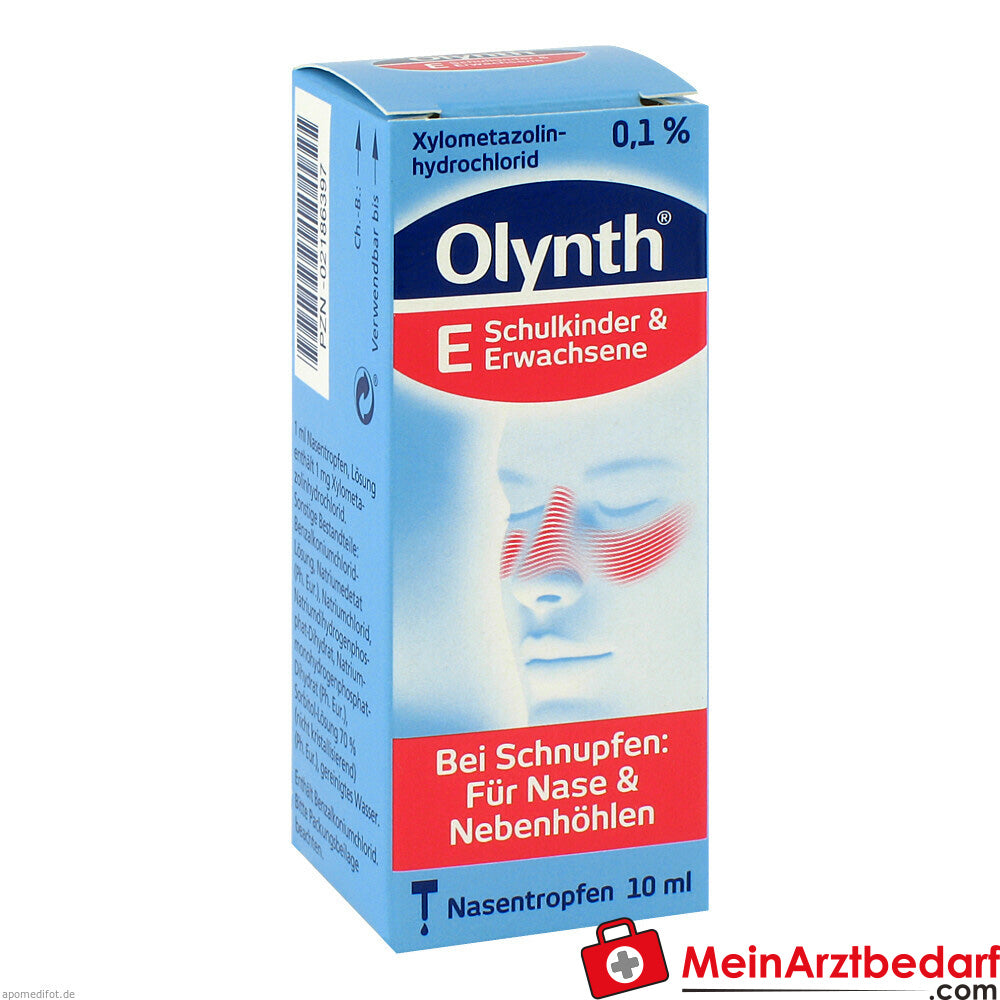 Olynth® E 0,1 % Nasentropfen Schulkinder und Erwachsene.