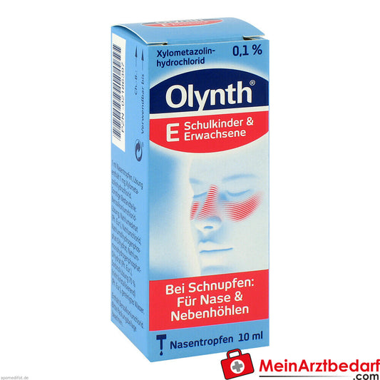 Olynth® E 0,1 % Nasentropfen Schulkinder und Erwachsene.