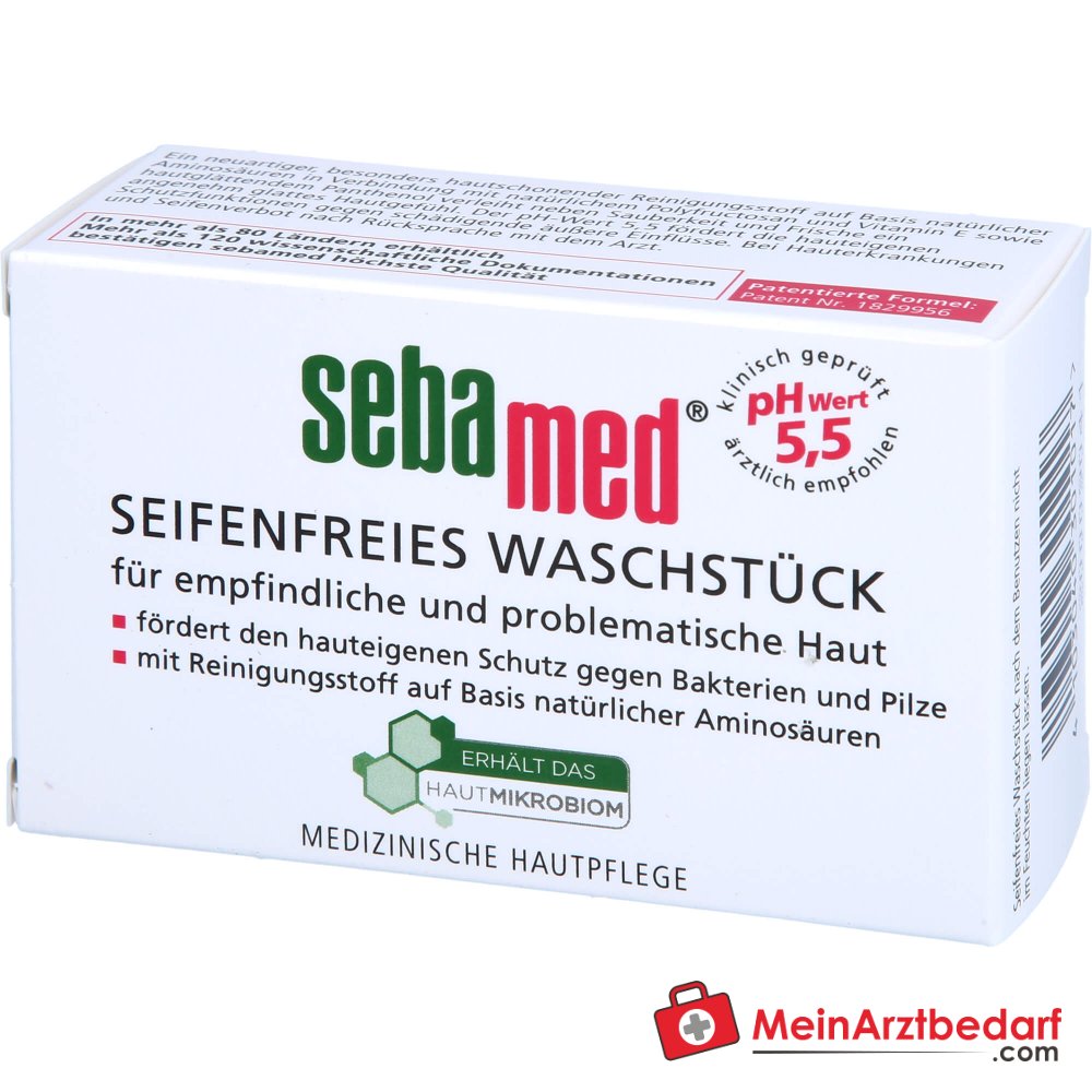 sebamed Seifenfreies Waschstück, 100 g.