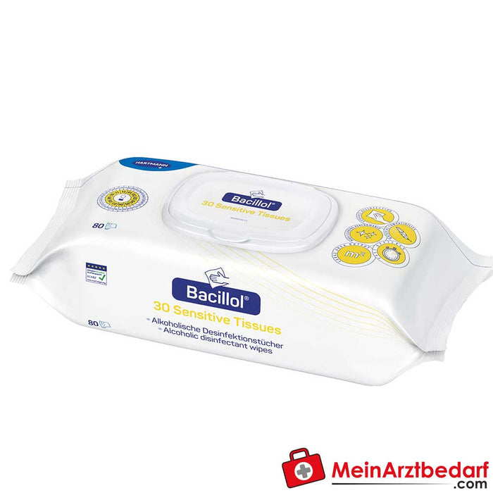Hartmann Bacillol 30 Sensitive Spray Foam or Wipes