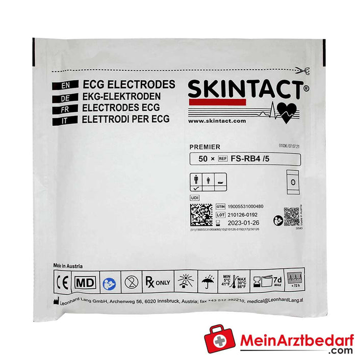 Schiller Skintact adhesive electrodes for resting ECG FS-RB4, 50 pcs.