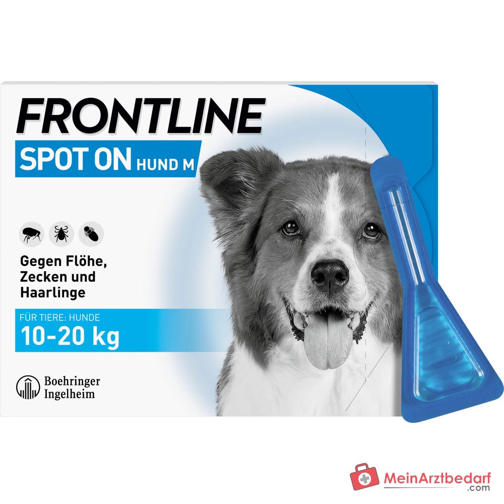 Frontline Spot On Fipronil Pipetten 6 Stück für Hunde 2–40 kg