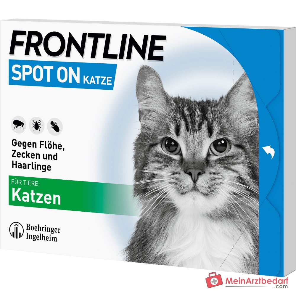 FRONTLINE Spot On dla kotów Fipronil roztwór do zakraplania 6 pipet