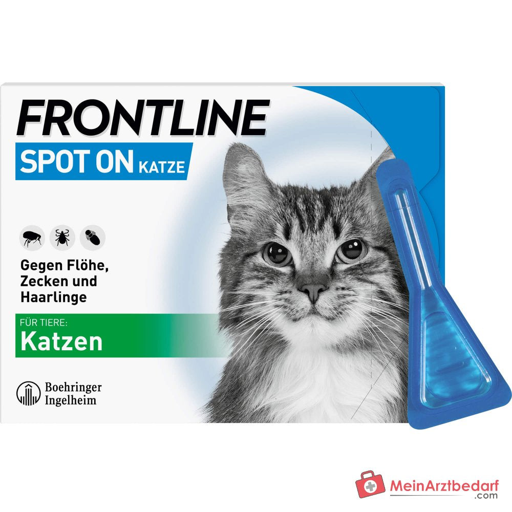 FRONTLINE Spot On dla kotów Fipronil roztwór do zakraplania 6 pipet