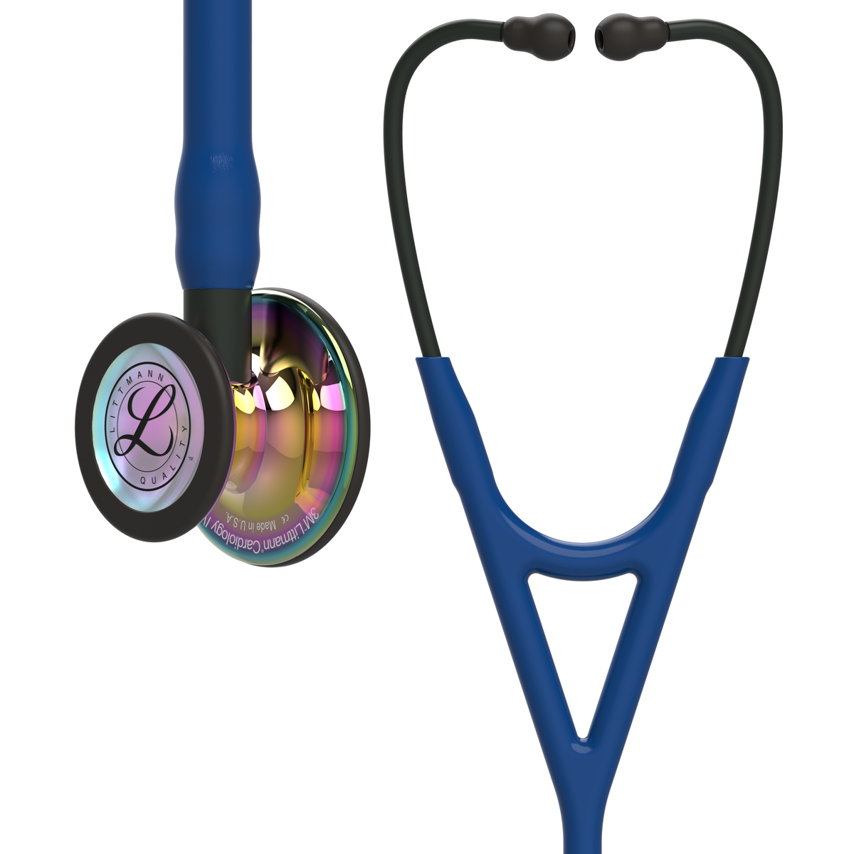 Stetoscopio Littmann Cardiology IV in acciaio inossidabile, a doppia frequenza, per adulti e bambini, edizione arcobaleno