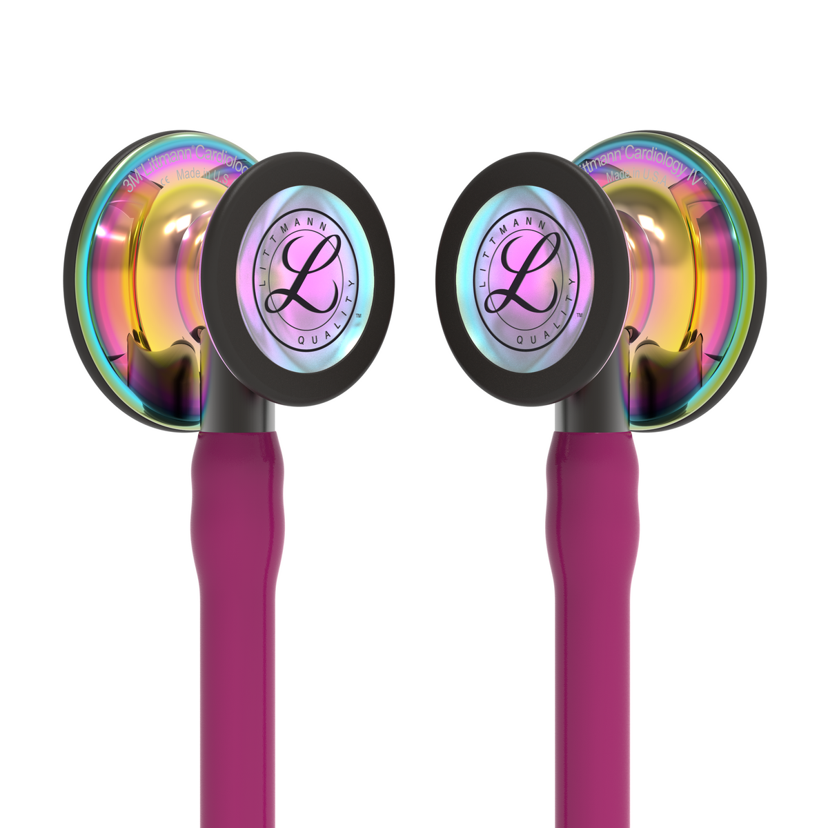 Stetoscopio Littmann Cardiology IV in acciaio inossidabile, a doppia frequenza, per adulti e bambini, edizione arcobaleno