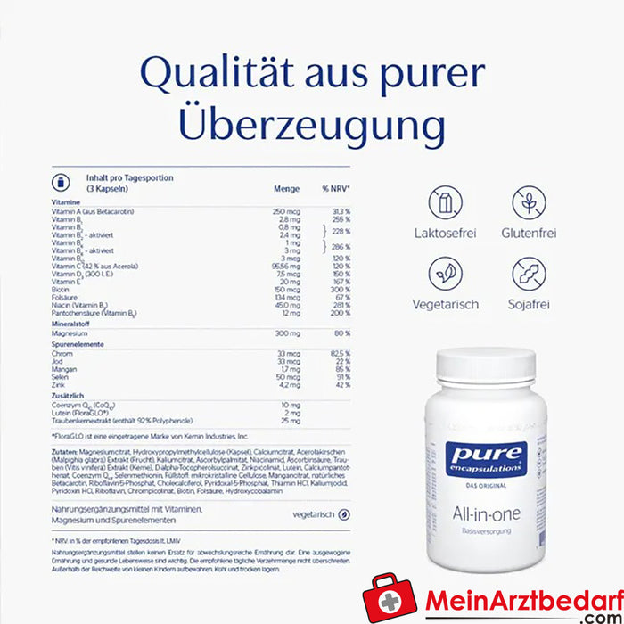 Pure Encapsulations® Hepsi bir arada, 60 adet.