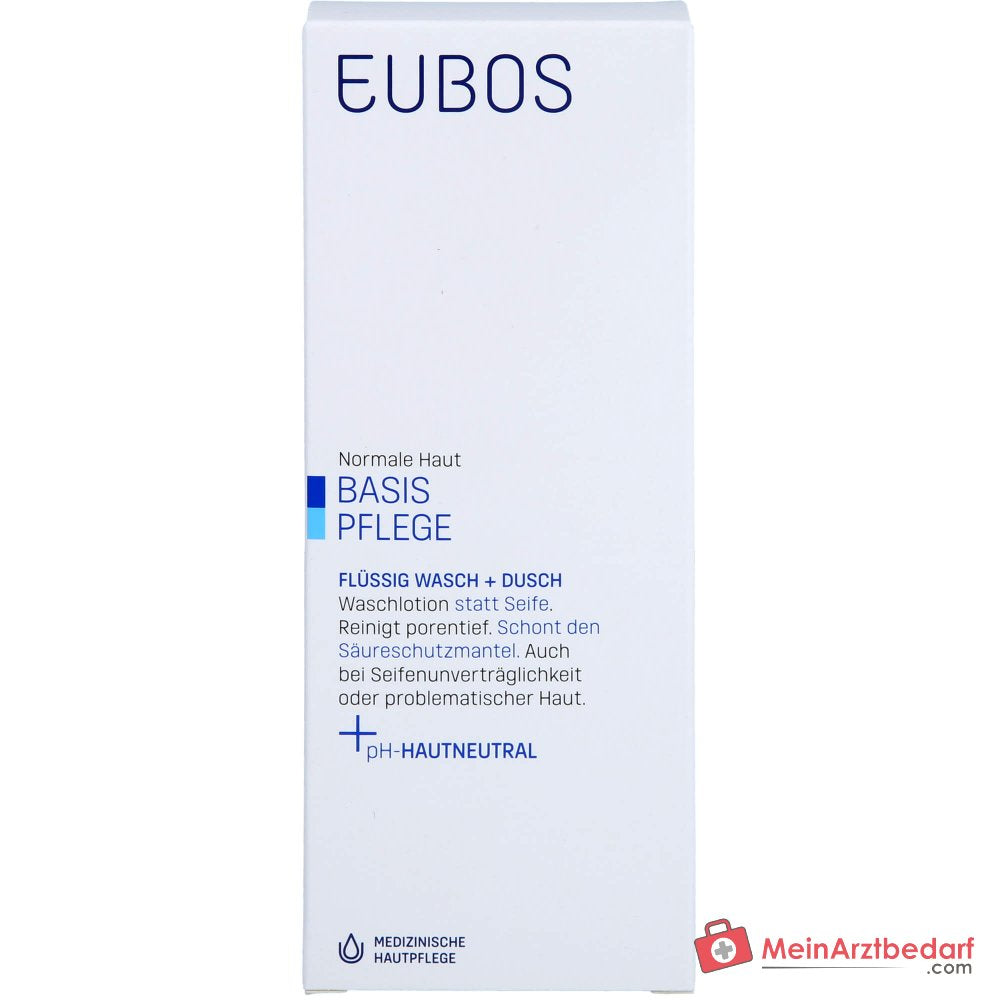 Eubos Basis Pflege Flüssig Wasch + Dusch, 200 ml.