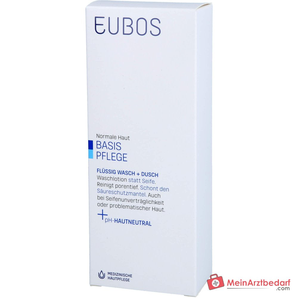 Eubos Basis Pflege Flüssig Wasch + Dusch, 200 ml.