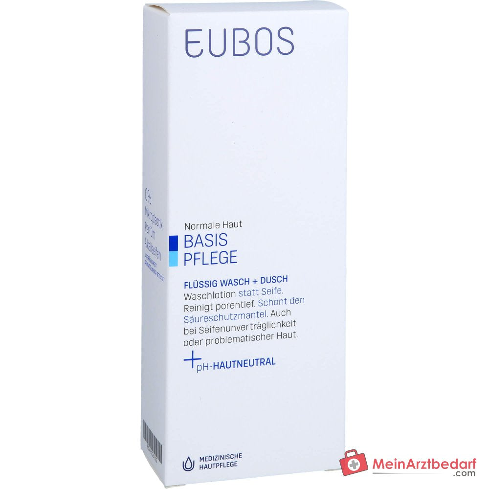 Eubos Basis Pflege Flüssig Wasch + Dusch, 200 ml.