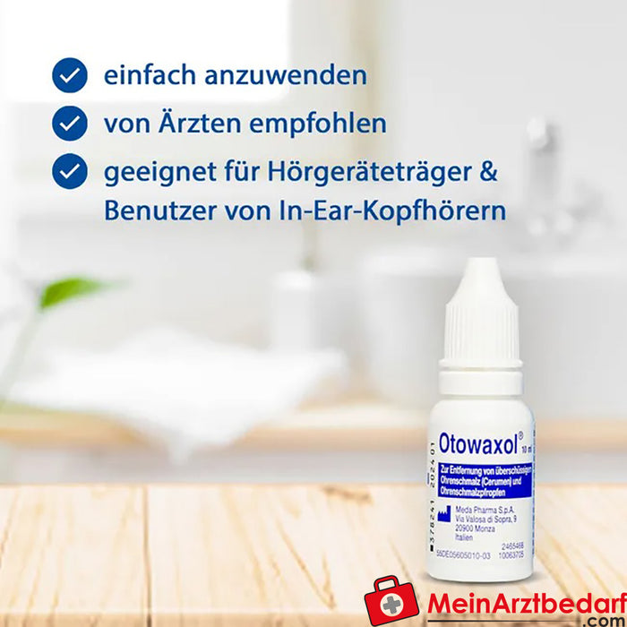 Otowaxol Sine Lösung - Ohrenschmalzentfernung zur sanften Ohreneinigung, 10ml