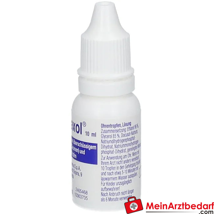 Solution Otowaxol Sine - élimination du cérumen pour un nettoyage en douceur des oreilles, 10ml