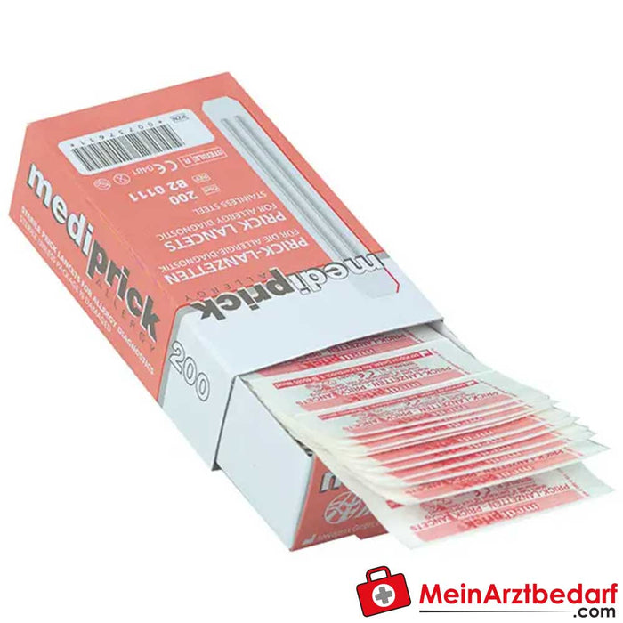 Lancettes de test d'allergie Mediprick, 200 pièces