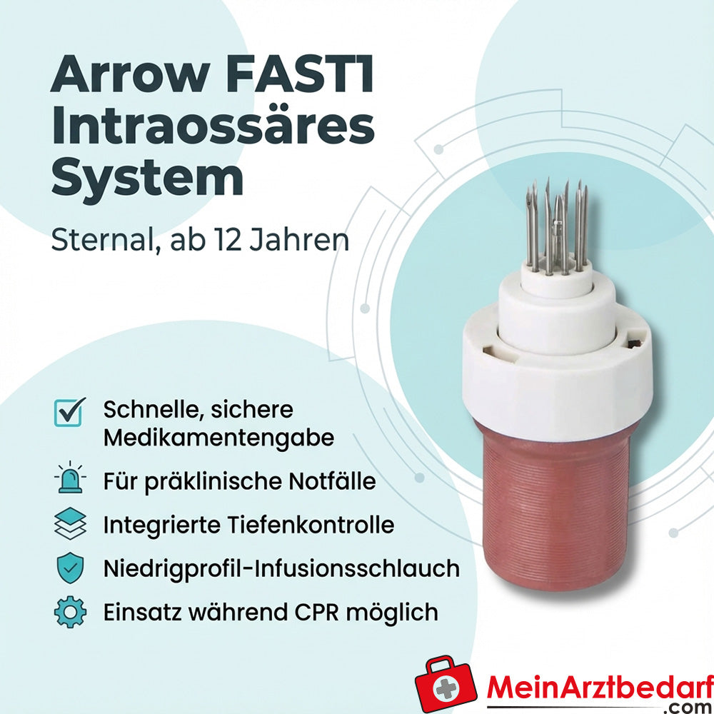 Arrow FAST1 Intraossäres Infusionssystem sternal, ab 12 Jahren, Einmalgebrauch, 10 Stück
