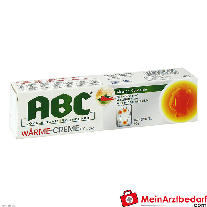 ABC Crema riscaldante al Capsico 0,75mg/g Hansaplast med