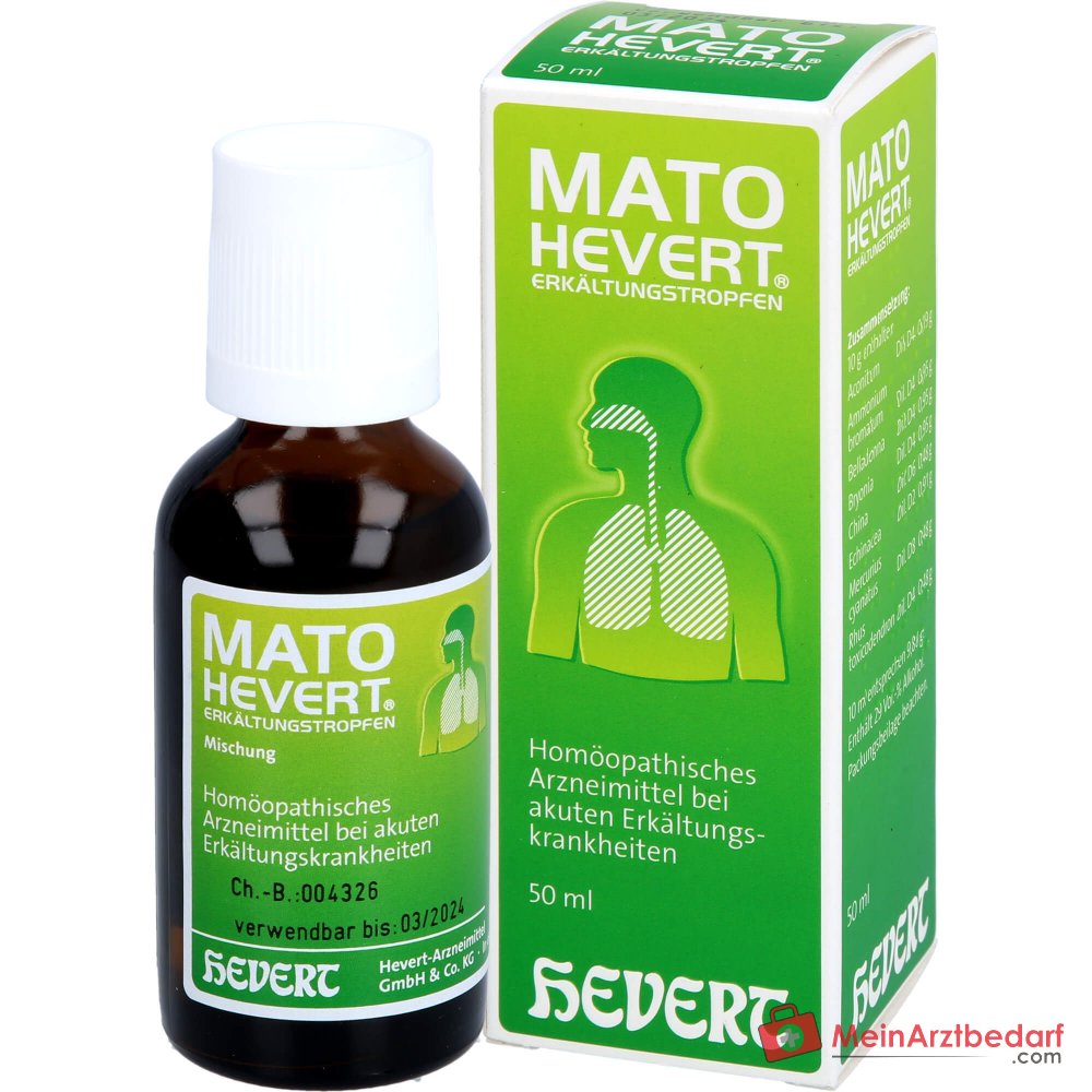 Hevert Mato Hevert gocce per il raffreddore, 50 ml