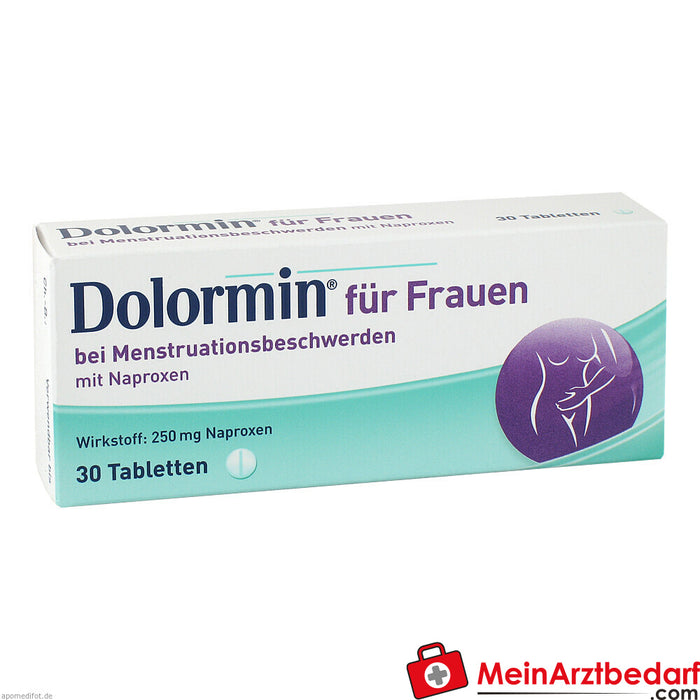 Dolormin for women for menstrual cramps with naproxen