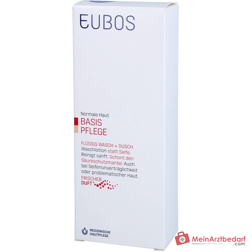 Eubos Flüssig Wasch+Dusch Rot mit Frischeduft, 200 ml.