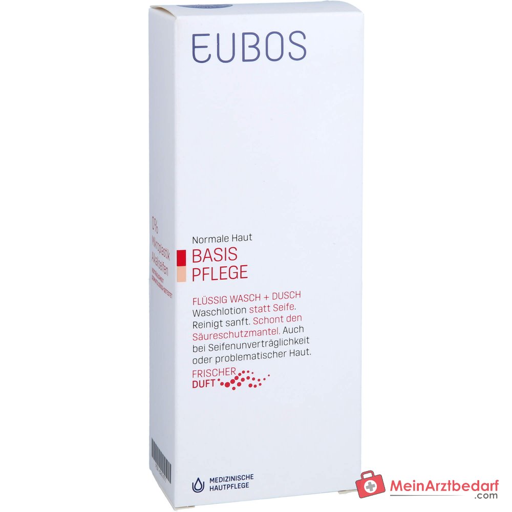 Eubos Flüssig Wasch+Dusch Rot mit Frischeduft, 200 ml.