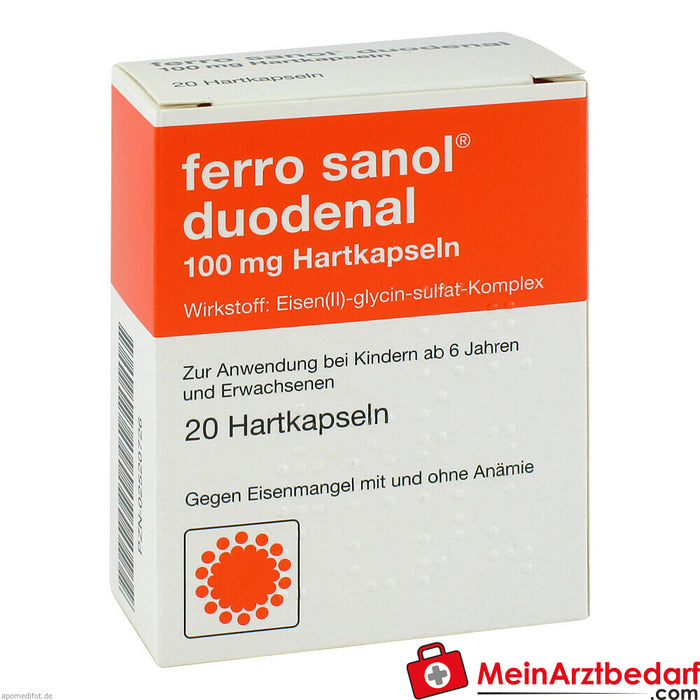 ferro sanol® duodenal 100mg cápsulas duras