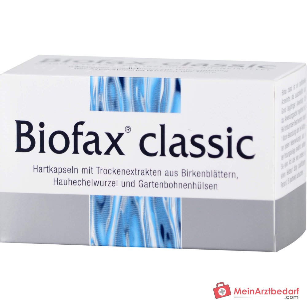 Strathmann Biofax classic Birkenblätter-Trockenextrakt / Hauhechelwurzel-Trockenextrakt / Bohnenschalen-Trockenextrakt Hartkapseln, 60 St.