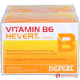 Hevert Vitamin B6 Pyridoxinhydrochlorid Tabletten, 100 Stück