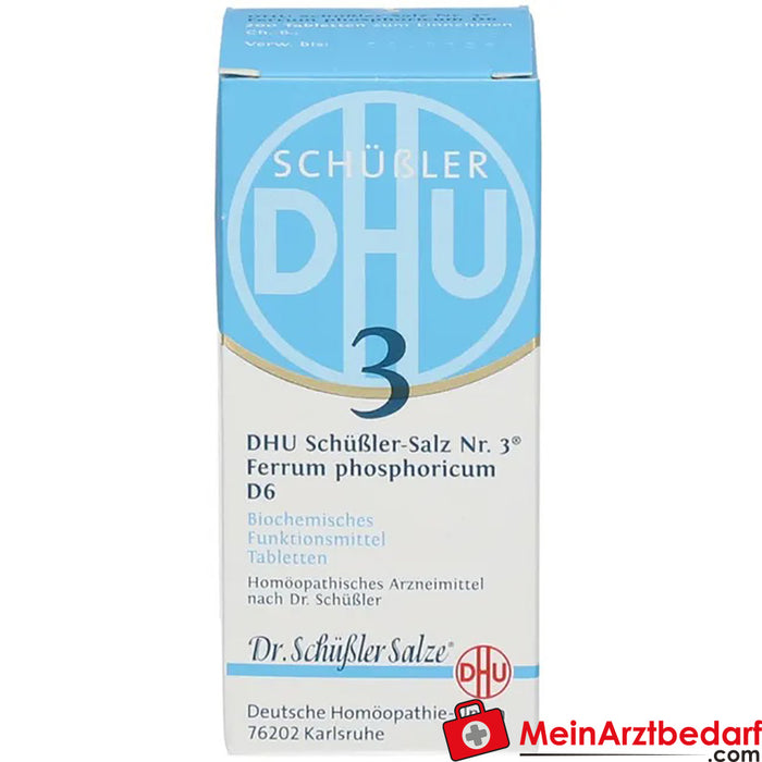 DHU Schuessler Zout Nr. 3® Ferrum phosphoricum D6, 200 St.