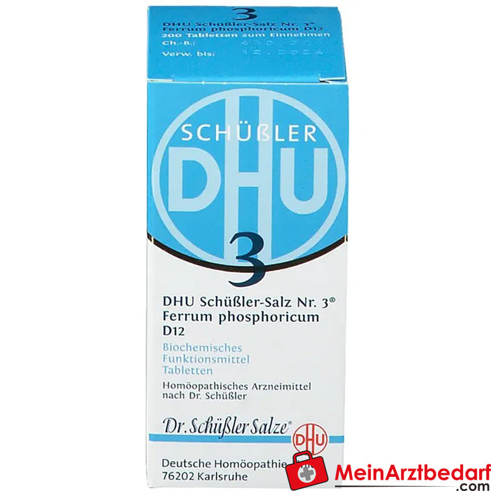 DHU Schuessler zout nr. 3® Ferrum phosphoricum D12