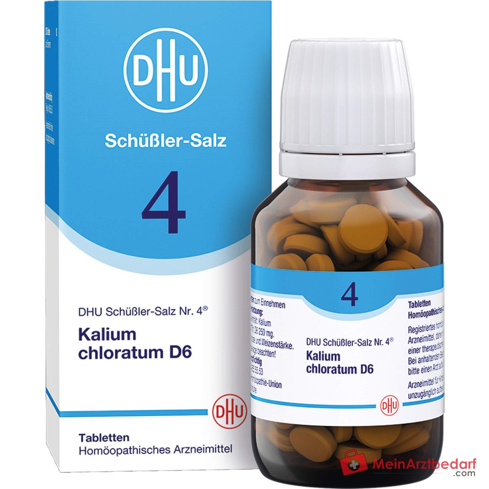 DHU Biochemie 4 Kalium Chloratum D6 Tabletten, 200 st.