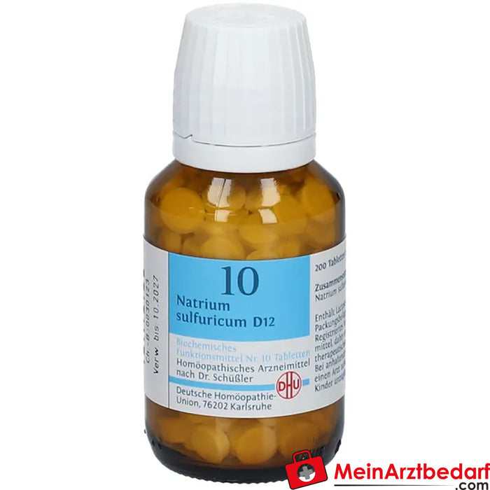 Sól DHU Schuessler nr 10® Natrium sulfuricum D12